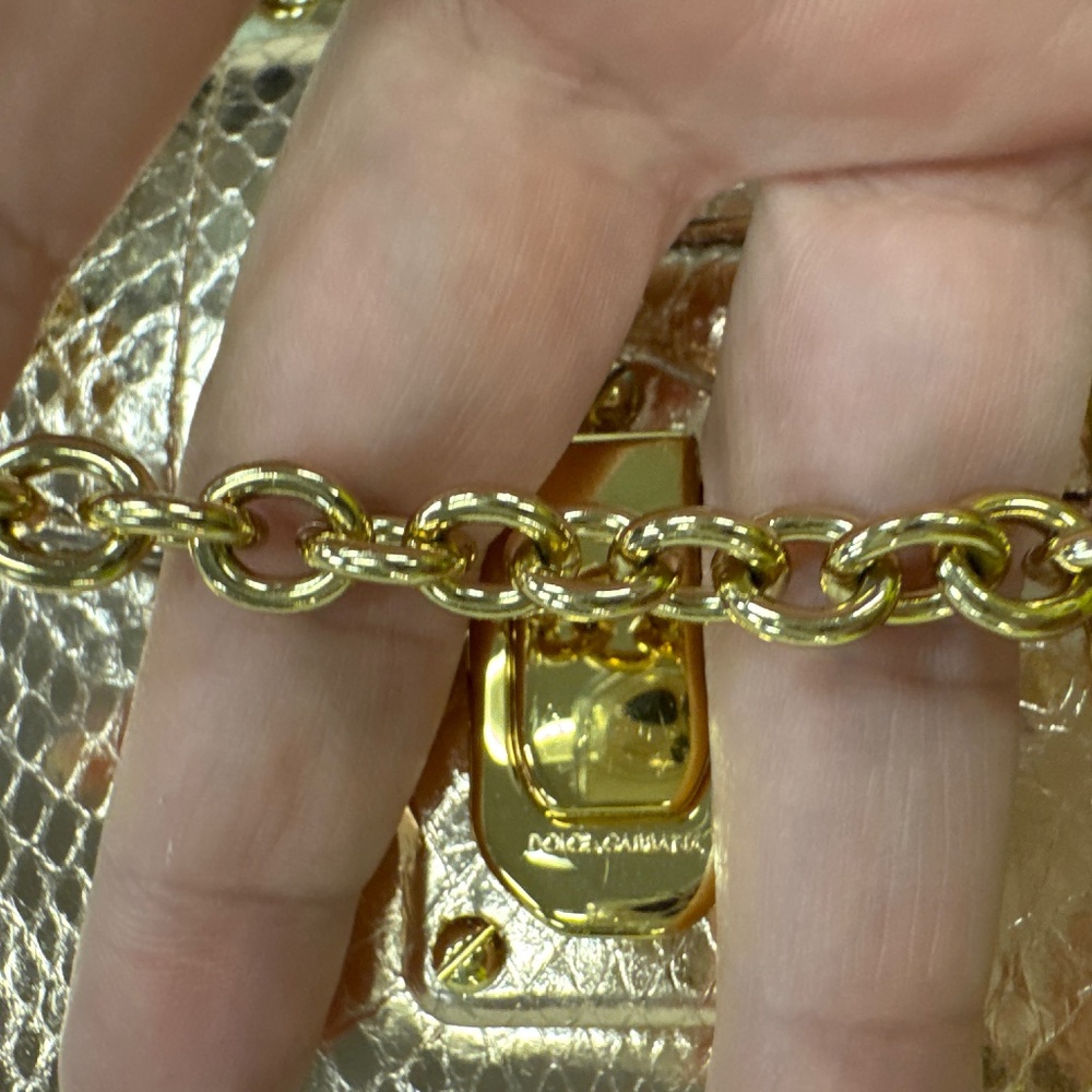 Dolce & Gabbana Rose Gold Python Mini Bag - Picture 14 of 14